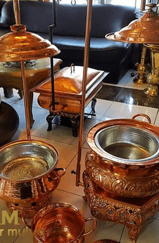 Jual Chafing Dish Atau Pemanas Makanan Tembaga Kuningan
