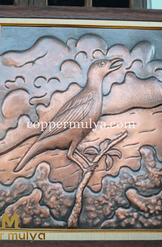 Jual RELIEF Tembaga Ukiran Burung