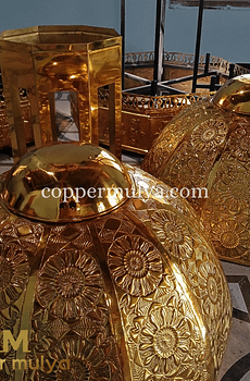 Jual Lampu Masjid Nabawi Kuningan terbaik dari Copper Mulya
