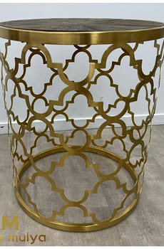 Kerajinan Meja Tembaga Kuningan Model Laser Cutting