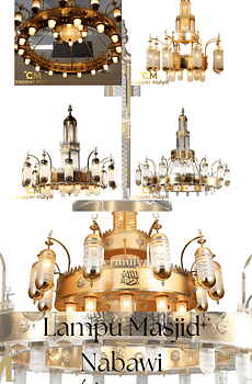 Lampu masjid nabawi kuningan