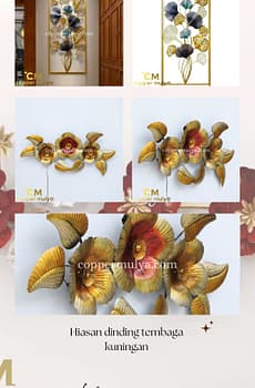 Hiasan Dinding Tembaga Elegan untuk Interior Rumah Anda