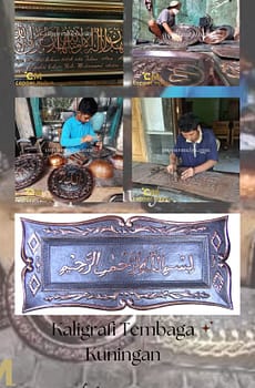 Pesona Kaligrafi Tembaga
