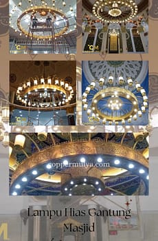 Lampu Gantung Hias Masjid Nabawi Tembaga Kuningan