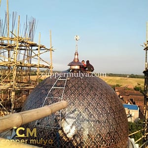 Kubah masjid tembaga