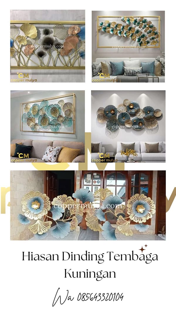 Hiasan Dinding Tembaga Yang Memiliki Desain unik dan Elegan