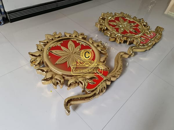 Logo tembaga kuningan