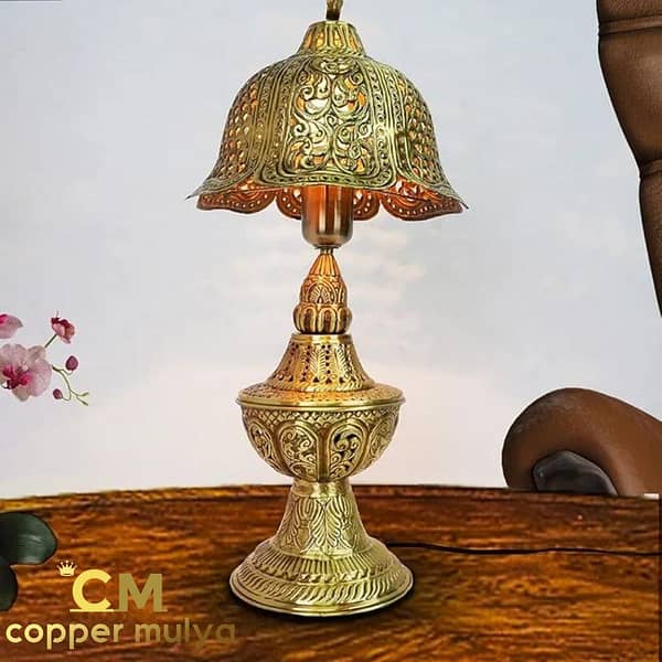 Kerajinan Lampu Meja Tembaga Kuningan Paling Laris